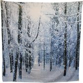 Peha Wandkleed Sneeuwbos 150 X 150 Cm Polyester Wit/grijs