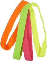Haarband Elastiek Sport Neon Groen Roze Oranje Geel