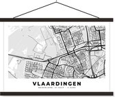 Porte-affiche avec affiche - Affiche scolaire - Plan de la ville - Vlaardingen - Nederland - 60x40 cm - Lattes noires