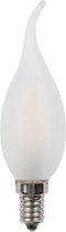 LED filament kaars C35 4W E14 mat, met tip, Warm White dimbaar