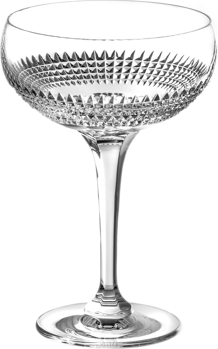 ROGASKA 1665 - DIAMOND Saucer Champagne - Set van 2