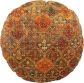 SusaStyle sierkussen Solh – rond 40cm – uniek Perzisch design - zijdezacht