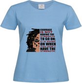 Stedman - Tshirt Dames opdruk - Courage - V-hals - Large