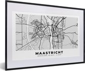 Cadre photo avec affiche - Carte - Maastricht - Nederland - 60x40 cm - Cadre pour affiche