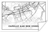 Affiche Carte - Capelle aan den IJssel - Nederland - 30x20 cm