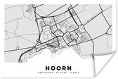 Poster Plattegrond - Hoorn - Nederland - 90x60 cm - Stadskaart