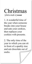 Affiche Définition de Noël - Noël - Proverbes - Citations - Dictionnaire - 40x80 cm - Décorations de Noël - Décoration de Noël pour intérieur - Noël