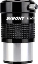 Svbony SV118 Barlow - lens 2x - 1.25" Barlow Apochromatisch - FMC Film Barlow - oculair voor visuele waarnemingen en astrofotografie