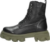 PS. POELMAN Dames veterschoenen Veterschoenen Hoog - zwart - Maat 40