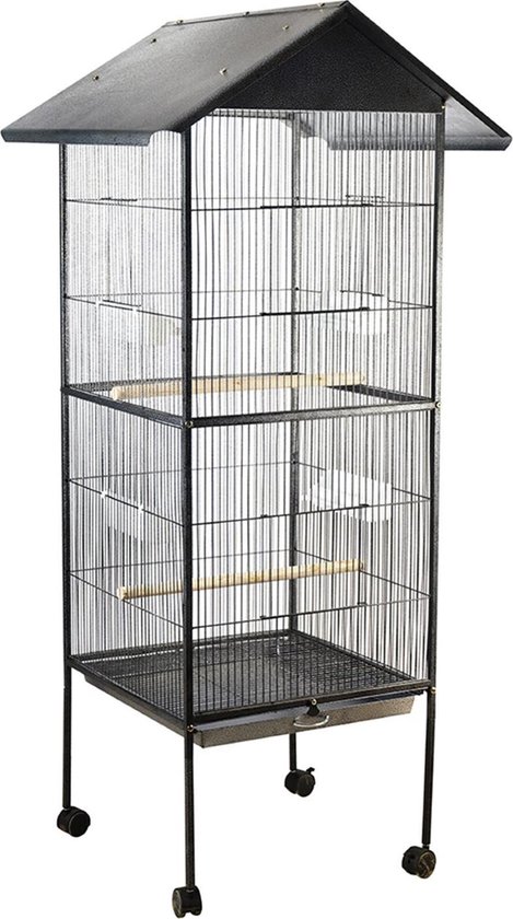 Grande cage à oiseaux - Volière pour perroquets, perruches et autres Vogels  - 2 Portes... | bol.com
