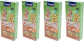 Vitakraft - Knaagdiersnack - Popcorn/honing-kräcker dwergkonijn - 2in1 - 100 gram  per 4 doosjes