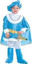 Widmann - Koning Prins & Adel Kostuum - Charmante Blauwe Prins Verenigd Koninkrijk - Jongen - Blauw, Wit / Beige - Maat 110 - Carnavalskleding - Verkleedkleding
