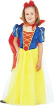 Widmann - Sneeuwwitje Kostuum - Wondermooi Sneeuwwitje - Meisje - blauw,rood,geel - Maat 116 - Carnavalskleding - Verkleedkleding