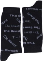 Funsokken - The Beast - Tekst verweven in sok - Maat 41-46