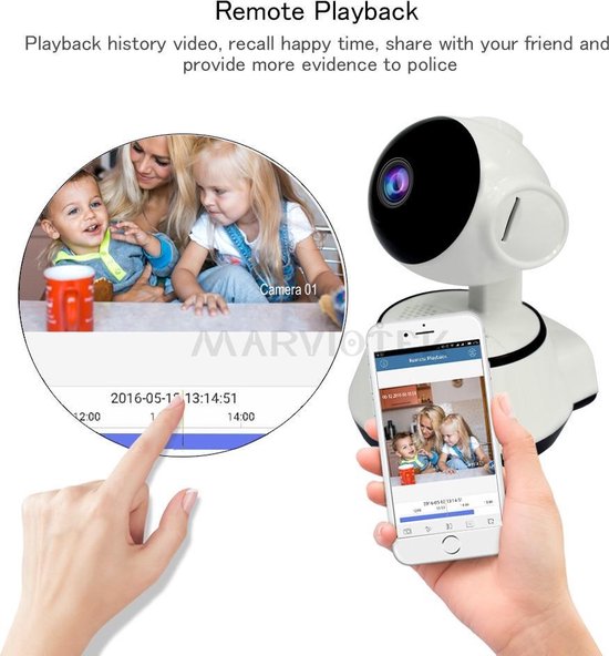 Babyfoon Met Camera - En App voor Mobile - Baby Camera Day & Night +Recorder - monitor - foon - Babyfoons – Wifi - Marviotek
