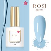 ROSI Beauty Gelpolish - Gel nagellak - Gellak - 10 ML - UV & LED - Blauw 01 Sky Blue