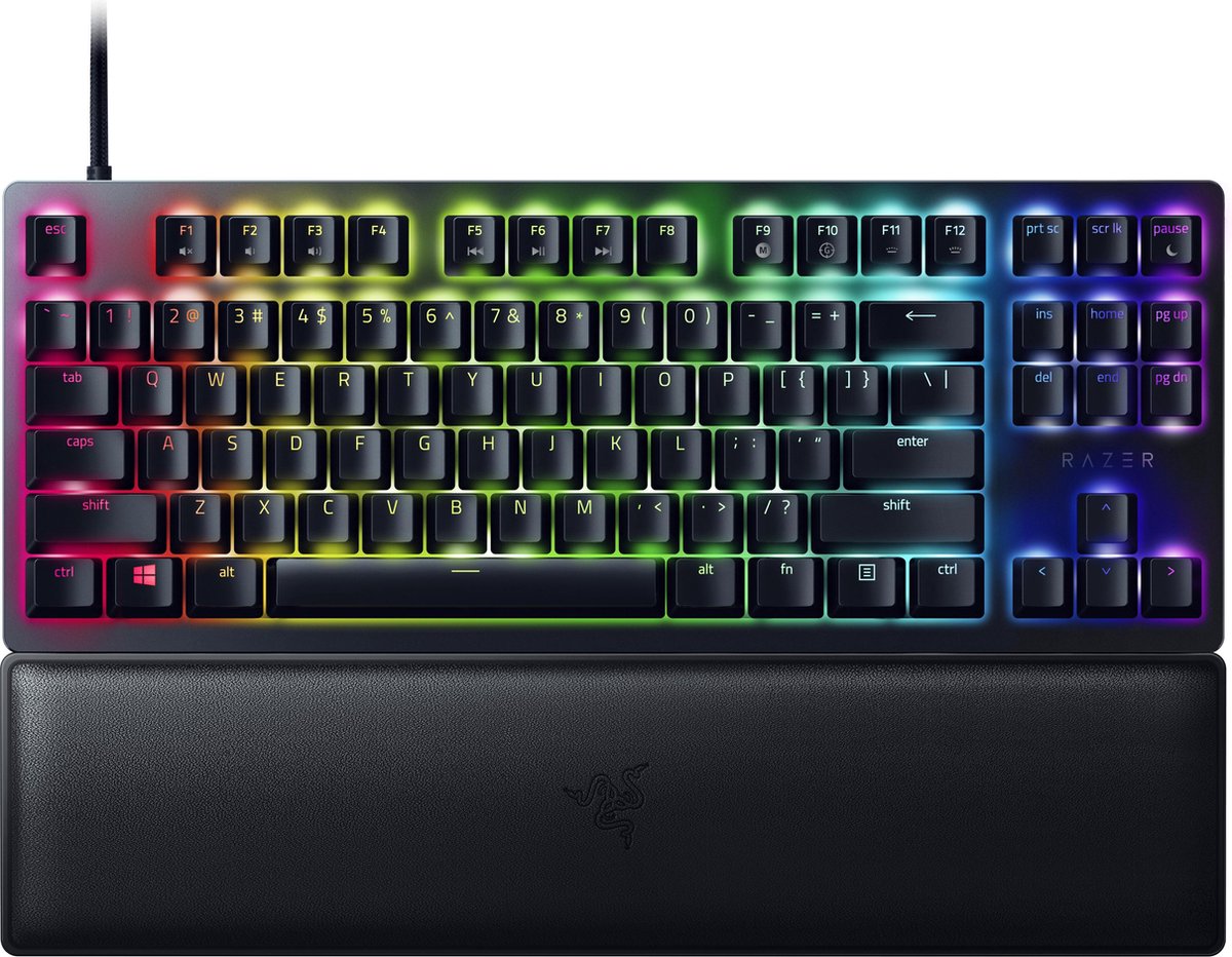 Razer Huntsman Mini (Switches Analog) - Clavier Gamer Compact à 60%  (Switches Optiques Analogiques, Touches en PBT, Câble USB-C Détachable)  Clavier US