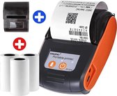 Supremium Draagbare Mini Bluetooth-labelprinter | Snoerloos | labelprinter/bonprinter | 3 Printrollen