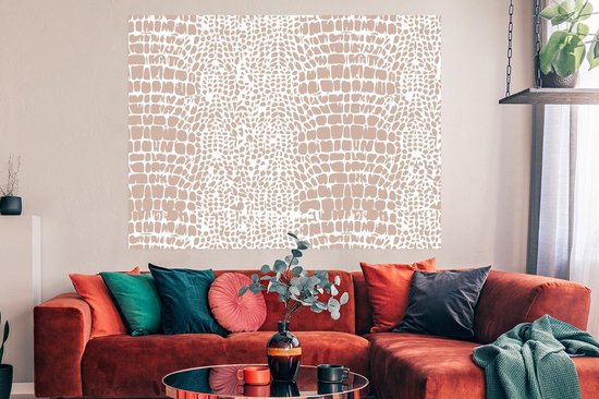 Poster Imprimé Animal - Peau de Serpent - Pastel - 160x120 cm XXL