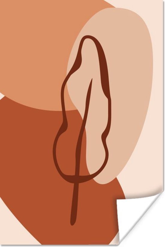 Affiche Été - Feuille - Taches - 20x30 cm