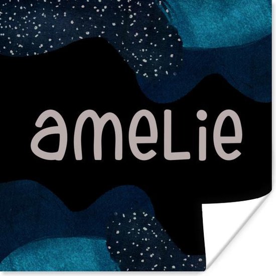 Affiche Amelie - Pastel - Fille - 50x50 cm