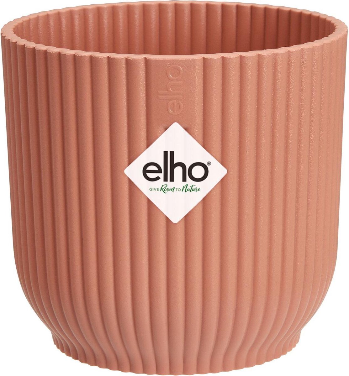 Elho Vibes Fold Rond Mini 7 - Bloempot voor Binnen - 100% Gerecycled Plastic - Ø 7.0 x H 6.5 cm - Delicaat roze