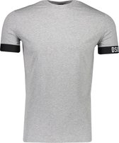 Dsquared2 T-shirt Grijs Aansluitend - Maat L - Heren - Herfst/Winter Collectie - Katoen;Elastaan