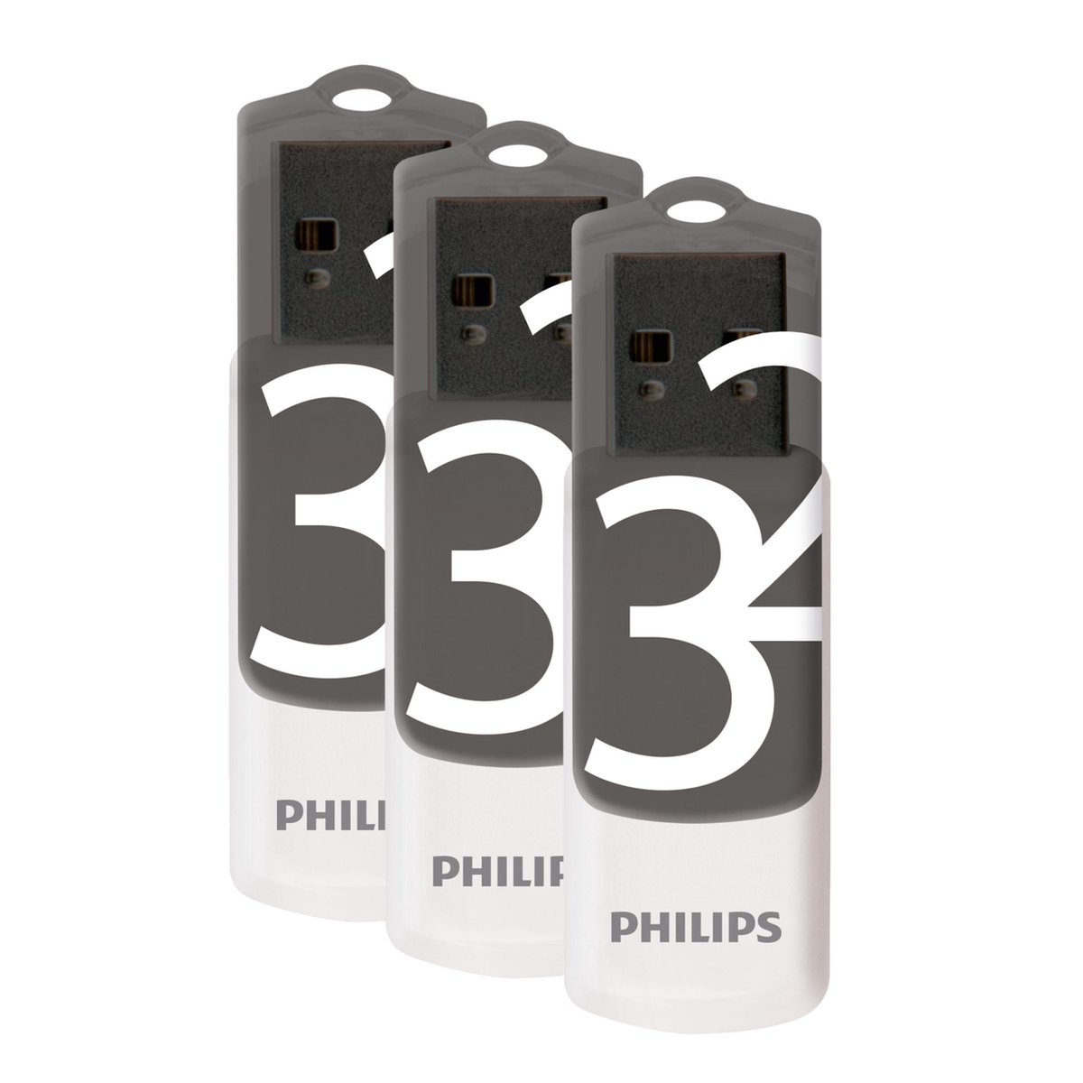 Philips USB Stick 32GB - Vivid Edition - Draaidopje - 3x Stuks