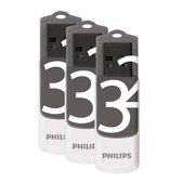 Philips USB Stick 32GB - Vivid Edition, Draaidopje, 3-pack