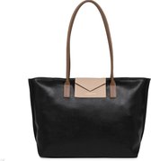 Lancaster Paris Shopper - Black/Nude/Mink PU + Leer