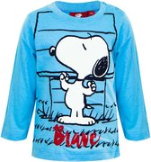 Snoopy baby shirt / longsleeve, licht-blauw maat 74 / 12 maanden