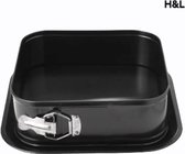 H&L springvorm - vierkant - 24 cm - metaal