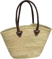 Gerimport Strandtas 34 Liter 56 X 36 X 17 Cm Riet Bruin/naturel