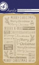 Christmas Sentiments Background Embossing Folder (AUEF1016) (DISCONTINUED)