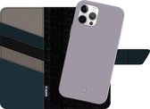 Apple iPhone 12 Pro Max Hoesje - Valenta - Snap Luxe Serie - Kunstlederen Bookcase / 2in1 Case - Paars - Hoesje Geschikt Voor Apple iPhone 12 Pro Max