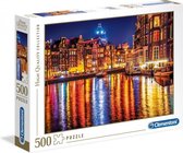 Legpuzzel Amsterdam Bij Nacht HQ 500 stukjes