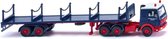 miniatuurvrachtwagen Stanchion MB3850 1:87 blauw/rood