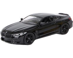 foto van auto BMW M8 Competition Coupe 12,5 cm 1:38 staal zwart