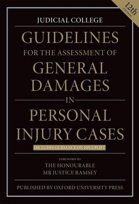 Guidelines for the Assessment of General Damages in Personal ... - cover