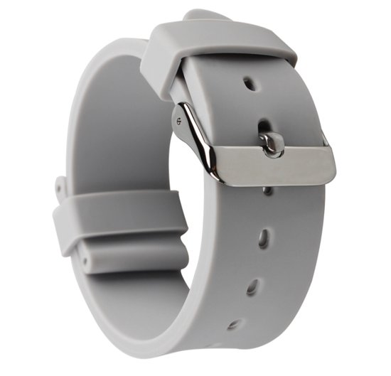 Bracelet de montre en Siliconen 18MM Grijs | Bracelets de montre Elegance britannique