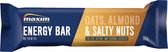 Maxim Energy Bar Oats, Almonds and Salty Nuts - 15 x 55g - Lekkere zachte hartige energiereep met haver, amandelen en gezouten noten - 15 energierepen Haver & Noten - Smelt niet, e