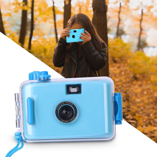 BronStore GRP - Wegwerpcamera Blauw - Waterdicht - Analoge Camera - Disposable Camera - Wegwerp Camera - Kinder Camera - Vlog Camera