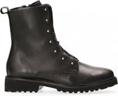 Van Dalen  - Veterbootie leer - Black - 42