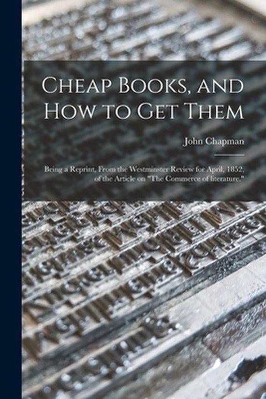 Cheap Books, and How to Get Them - cover
