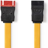 SATA 3Gb/s-Kabel | SATA 7-Pins Female | SATA 7-Pins Male | Polyvinylchloride (PVC) | 0.50 m | Plat | PVC | Geel | Polybag