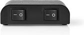 Speaker Control Box | 2-Poorts | Klemmen | Luidspreker Impedantie: 4-16 Ohm | Maximale Belasting per Kanaal: 150 W | Aluminium | Zwart