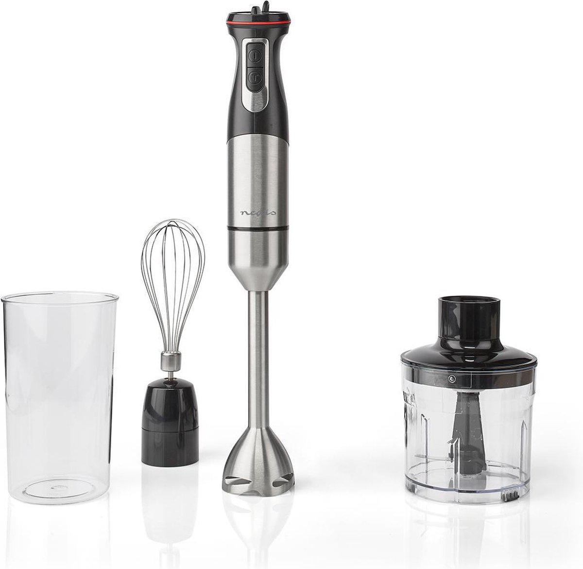 NEDIS KAHB400CAL Staafmixer Aluminium / Zwart
