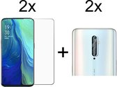 Beschermglas Oppo Reno 2 Screenprotector 2 stuks - Oppo Reno 2 Screen Protector Camera - 2 stuks