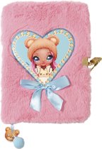 Totum nanana surprise - fluffy notitieboek - geheim dagboek met slot - secret diary roze blauw hart - Sarah Snuggles - cadeautje sinterklaas