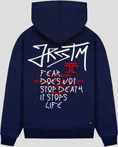 JORCUSTOM JRCSTM Loose Fit Hoodie - Navy - Volwassenen - Maat XS